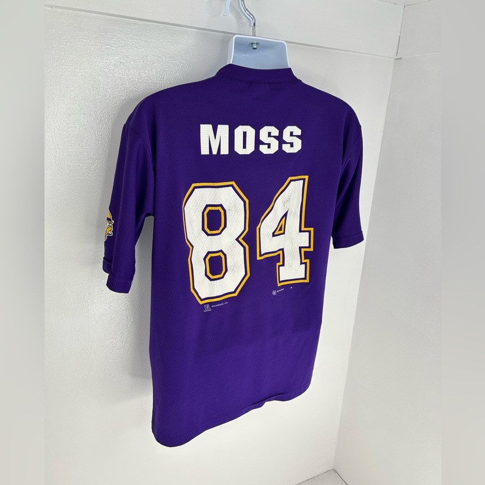 Vintage 90s Randy‎ Moss Minnesota Vikings Shirt Size Medium Sport Attack *READ - Picture 9 of 16